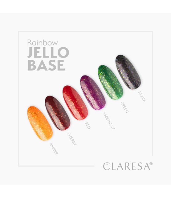 Gel Polish  Rainbow Jello Base Coat Red