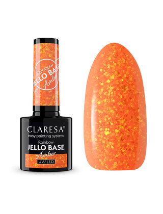 Gel Polish Claresa Rainbow Jello Base Coat AMBER