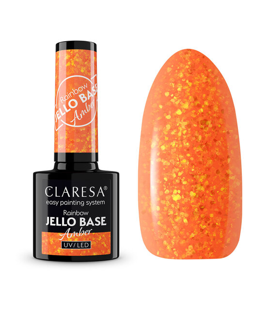 Gel Polish  Rainbow Jello Base Coat Amber