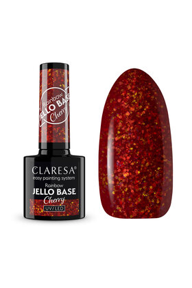 Gel Polish Claresa Rainbow Jello Base Coat CHERRY
