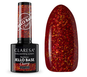 CLARESA Gel Polish Claresa Rainbow Jello Base Coat CHERRY