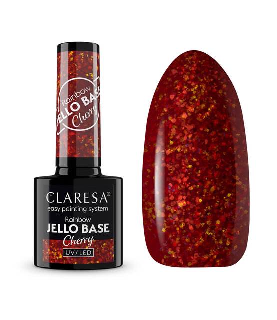Gel Polish  Rainbow Jello Base Coat Cherry