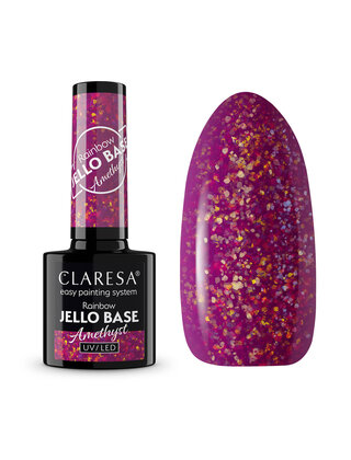Gel Polish Claresa Rainbow Jello Base Coat AMETHYST