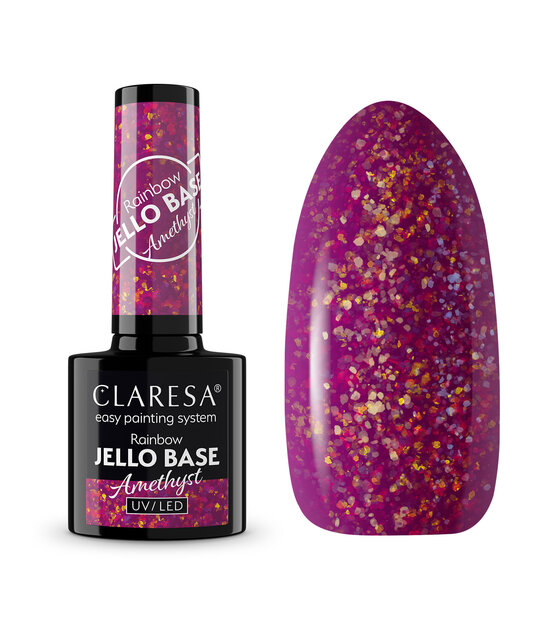 Gel Polish  Rainbow Jello Base Coat Amethyst