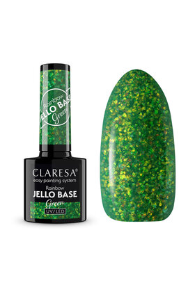 Gel Polish Claresa Rainbow Jello Base Coat GREEN