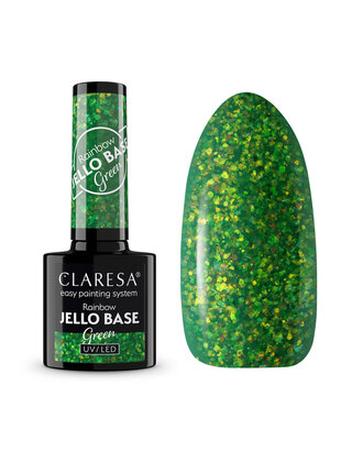 Gel Polish Claresa Rainbow Jello Base Coat GREEN