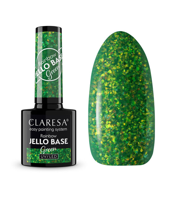 Gel Polish  Rainbow Jello Base Coat Green