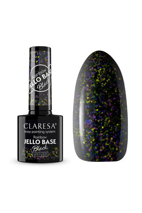 Gel Polish Claresa Rainbow Jello Base Coat BLACK