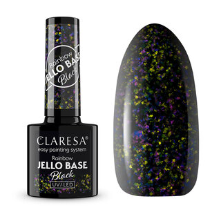 Gel Polish Claresa Rainbow Jello Base Coat BLACK