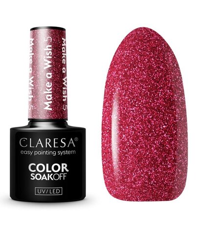 CLARESA Claresa MAKE A WISH 5Gel Nail Polish 5 g CLARESA Claresa MAKE A WISH 5Gel Nail Polish 5 g