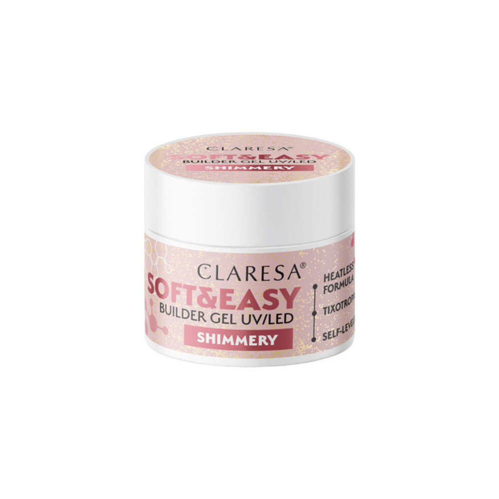 CLARESA Claresa Soft & Easy Buildergel UV/LED |SHIMMERY 12 gr. CLARESA Claresa Soft & Easy Buildergel UV/LED |SHIMMERY 12 gr.