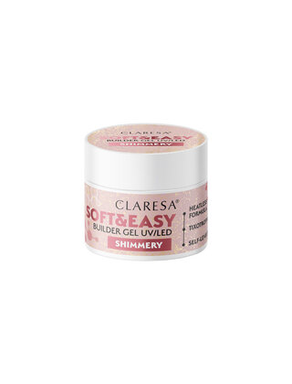 Claresa Soft & Easy Buildergel  UV/LED |SHIMMERY  12 gr.