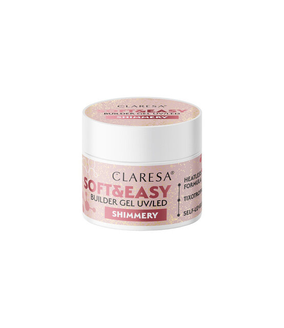 Claresa Soft & Easy Buildergel  UV/LED |SHIMMERY  12 gr.