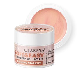 CLARESA Claresa Soft & Easy Buildergel  UV/LED |DANCING SPARKLES  12gr. CLARESA Claresa Soft & Easy Buildergel  UV/LED |DANCING SPARKLES  12gr.