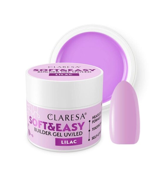 SOFT & EASY BUILDERGEL  UV/LED, LILAC I 12 GR.