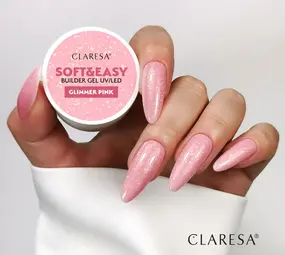 CLARESA Claresa Soft & Easy Buildergel  UV/LED |GLIMMER PINK I 12 gr. CLARESA Claresa Soft & Easy Buildergel  UV/LED |GLIMMER PINK I 12 gr.