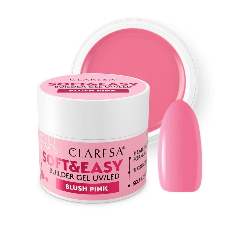 CLARESA Claresa Soft & Easy Buildergel UV/LED |BLUSH PINK I 12 gr. CLARESA Claresa Soft & Easy Buildergel UV/LED |BLUSH PINK I 12 gr.