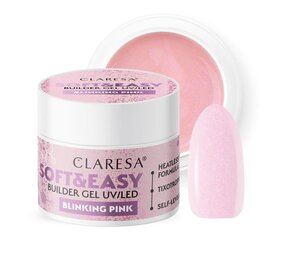 CLARESA Claresa Soft & Easy Buildergel|BLINKING PINK I 12 gr. Nailstyling CLARESA Claresa Soft & Easy Buildergel|BLINKING PINK I 12 gr. Nailstyling