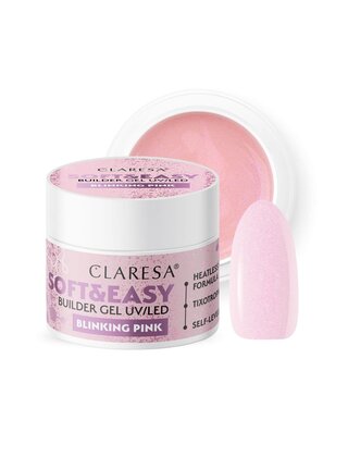 Claresa Soft & Easy Buildergel|BLINKING PINK I 12 gr. Nailstyling