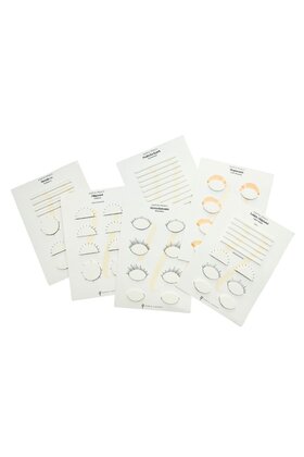 Oefenbladen voor wimperextensions