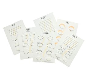 Noble Lashes Oefenbladen voor wimperextensions Noble Lashes Oefenbladen voor wimperextensions