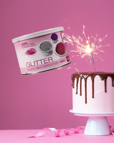 Holiday Glitter Gel Stripwax – Hypoallergene Italiaanse Wax voor Gevoelige Huid