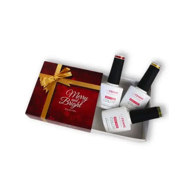 KIT CAT EYE "MERRY AND BRIGHT" Gel Polish Set - Perfecte Feestnagels