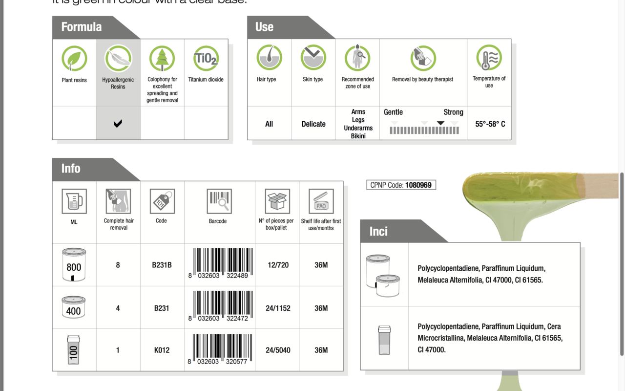 Holiday Gel Stripwax Green Tea – Hypoallergene Wax voor Gevoelige Huid Holiday Gel Stripwax Green Tea – Hypoallergene Wax voor Gevoelige Huid