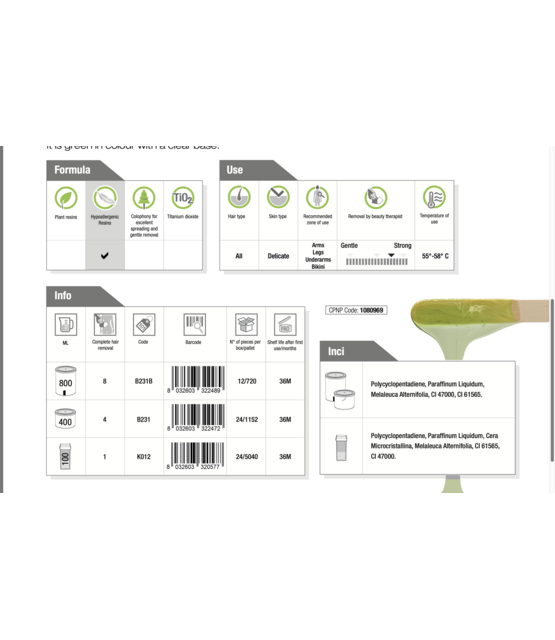 Gel Stripwax Groene Thee