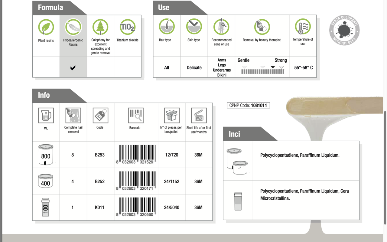 Holiday Transparant  Gel Stripwax | Hypoallergene Gel Stripwax voor ontharen | Colofoniumvrij | Vrij van Glyceryl Rosinate Holiday Transparant  Gel Stripwax | Hypoallergene Gel Stripwax voor ontharen | Colofoniumvrij | Vrij van Glyceryl Rosinate