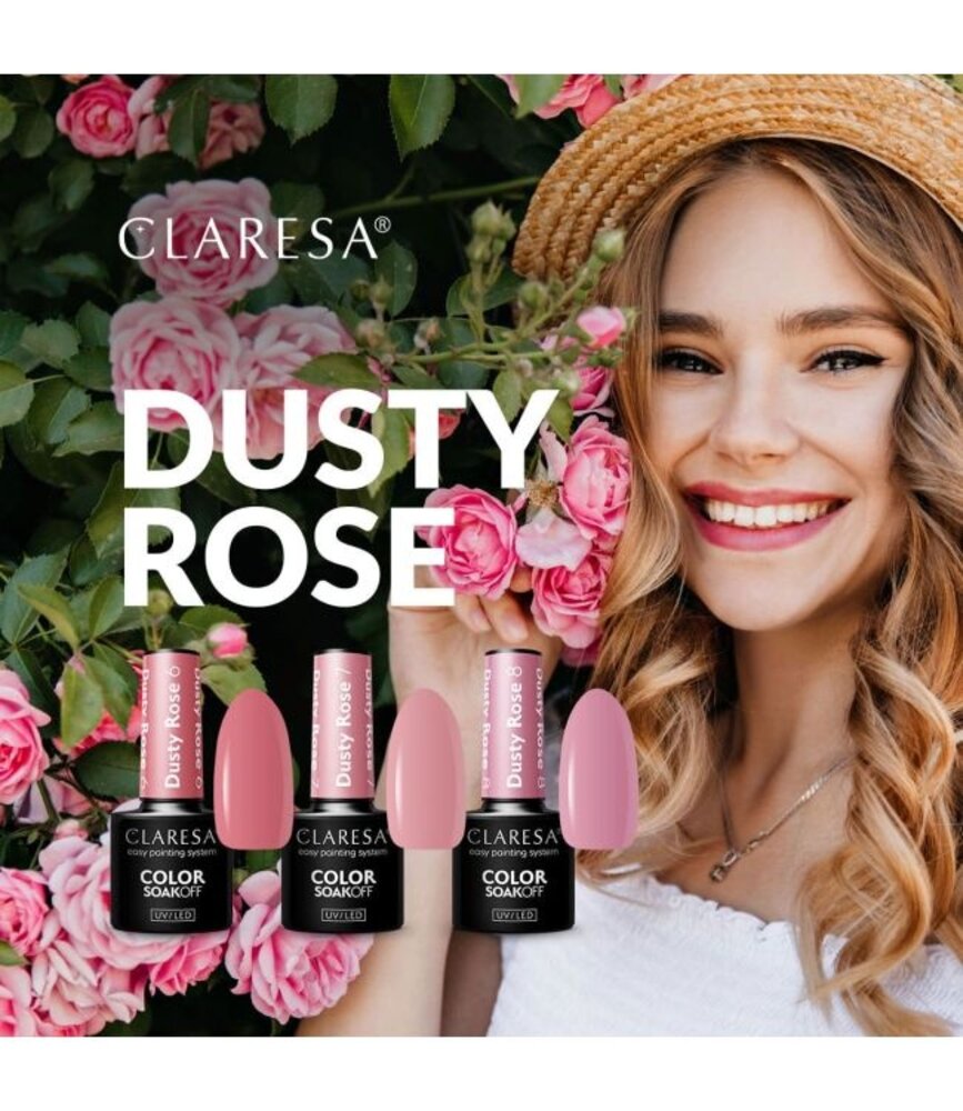 CLARESA Claresa UV/LED Gel Polish Dusty Rose 8 – Elegant en Duurzaam voor Professionele Nagels CLARESA Claresa UV/LED Gel Polish Dusty Rose 8 – Elegant en Duurzaam voor Professionele Nagels