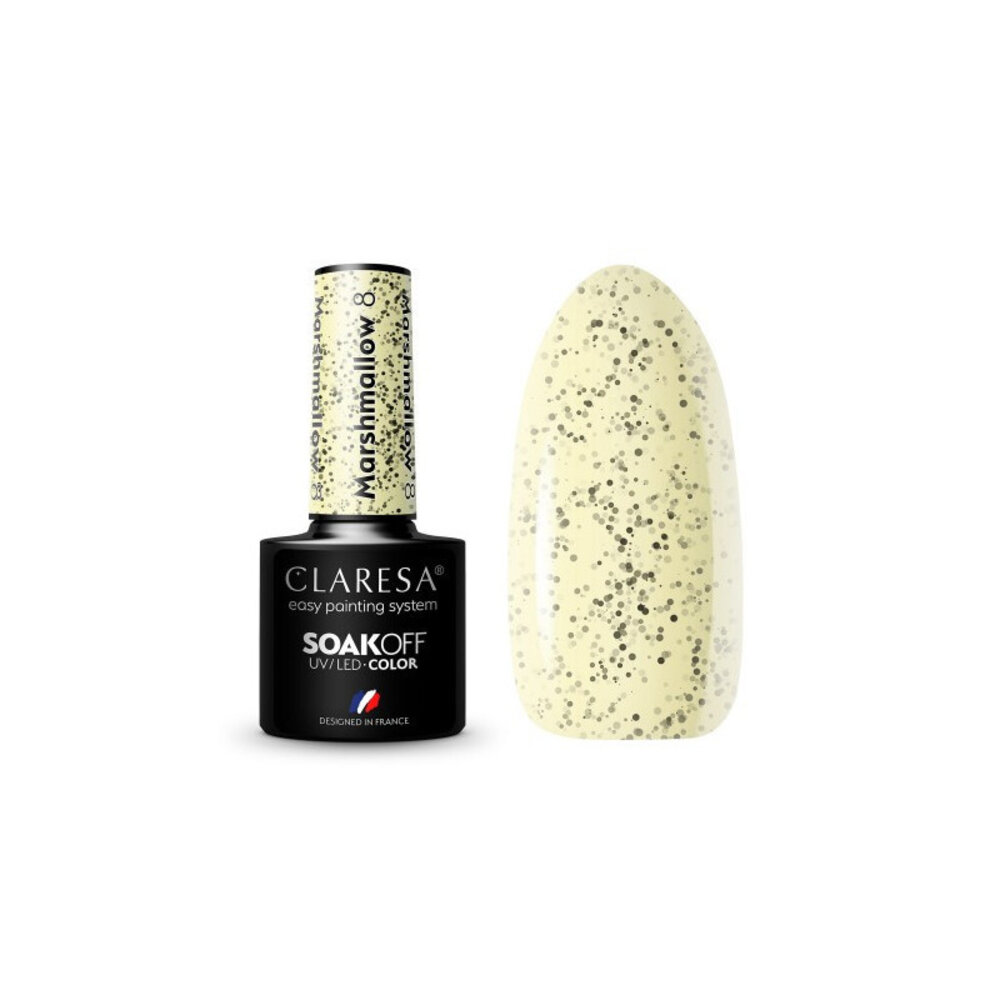 CLARESA  Claresa UV/LED Gellak Marshmallow 8 – Zachte en Elegante Nagelkleur