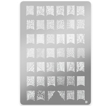 Stempelplaat met Patronen D – Maat L voor Gedetailleerde Nagelkunst