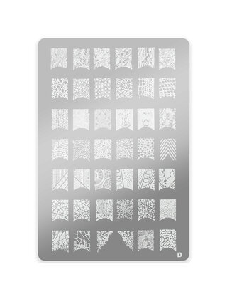 Stempelplaatmet patronen D, maat L