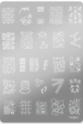 STEMPELPLAAT MET PATRONEN YH NR. 801