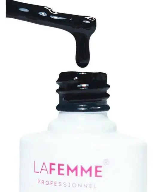 La Femme Gel Polish H073 Black Shadow – Gitzwart & Langhoudend