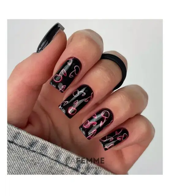 La Femme Gel Polish H073 Black Shadow – Gitzwart & Langhoudend