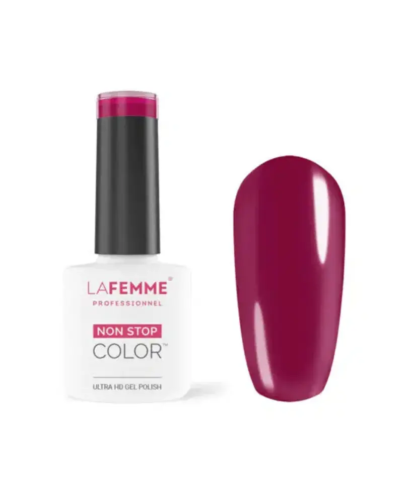 La Femme La Femme Gel Polish H197 Maroon Delight – Warme Bordeauxkleur La Femme La Femme Gel Polish H197 Maroon Delight – Warme Bordeauxkleur