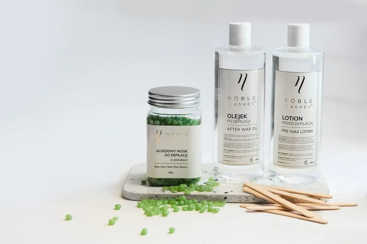 Noble Lashes Noble Brow Complete Waxset Aloe Vera Noble Lashes Noble Brow Complete Waxset Aloe Vera