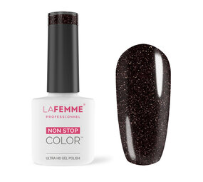LA FEMME La Femme H409 gel polish – chocolade glitter nagellak 8g