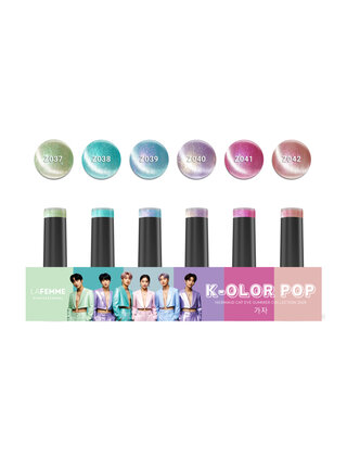 La Femme Kit “K‑olor Pop” Mermaid Cat Eye Gel Polish – 6 kleuren 2025