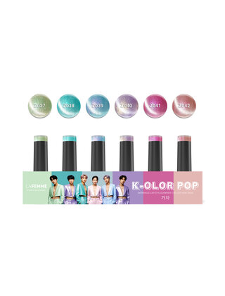 La Femme Kit “K‑olor Pop” Mermaid Cat Eye Gel Polish – 6 kleuren 2025