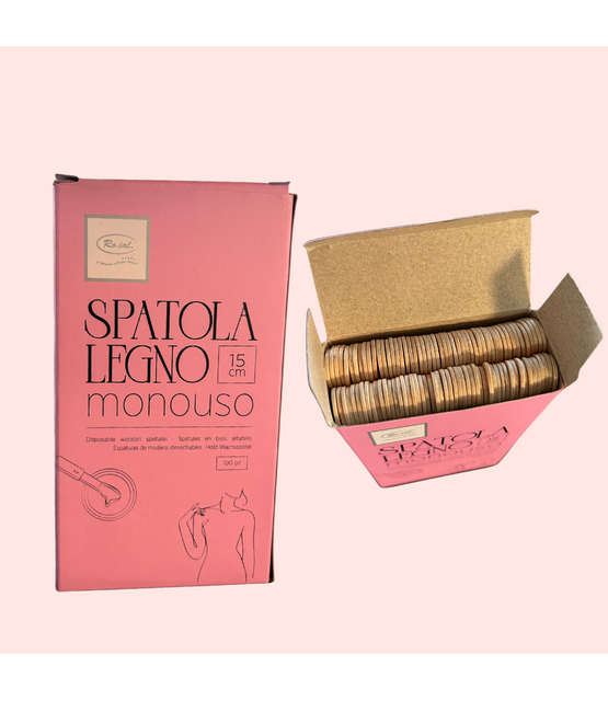 Brede Waxspatels 15 cm – 100 Houten Spatels Wax