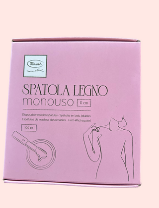 Roial houten waxspatels – 100 stuks (11 cm, voor gezicht)