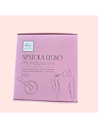 Roial houten waxspatels – 100 stuks (11 cm, voor gezicht)