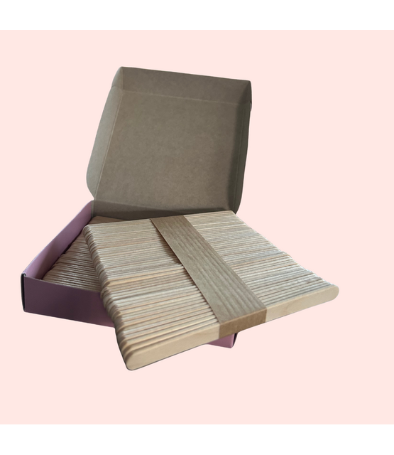 Smalle Waxspatels 11 cm – 100 Houten Spatels Gezicht