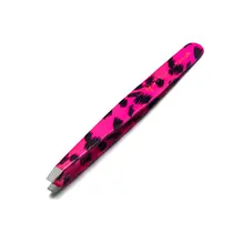 Roze Wenkbrauwpincet - Schuin Model Voor Precisiewerk