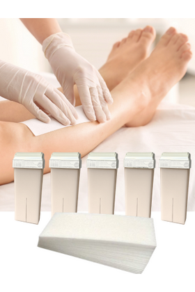 Voordeelbox 5 Stripwax Refills Zinc Oxide 100 ml + 100 Harsstrips