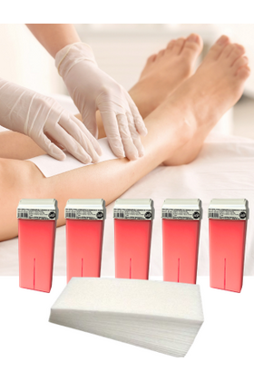 Voordeelbox 5 Stripwax Refills Titanium 100 ml + 100 Harsstrips