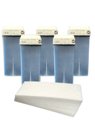 Stripwax Voordeelbox Azuleen 5x100ml + 100 Strips
